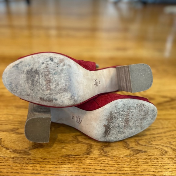 Vaneli Red Suede Bootie - Picture 6 of 6